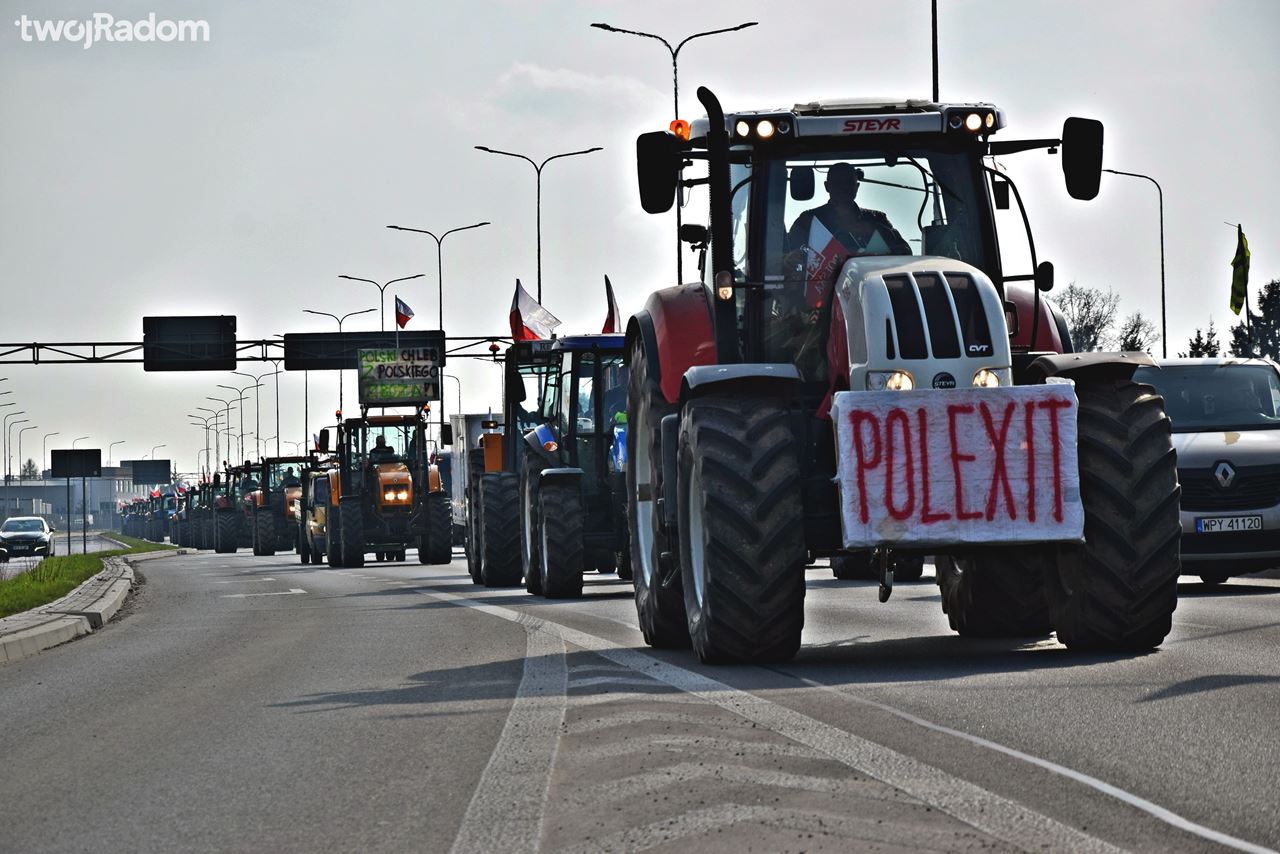 Protest Rolników Radom 20.03.2024 / fot. Adam Szabelak