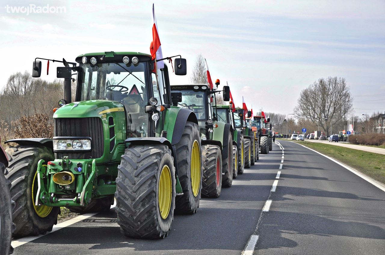 Protest Rolników Radom 20.03.2024 / fot. Oskar Klich