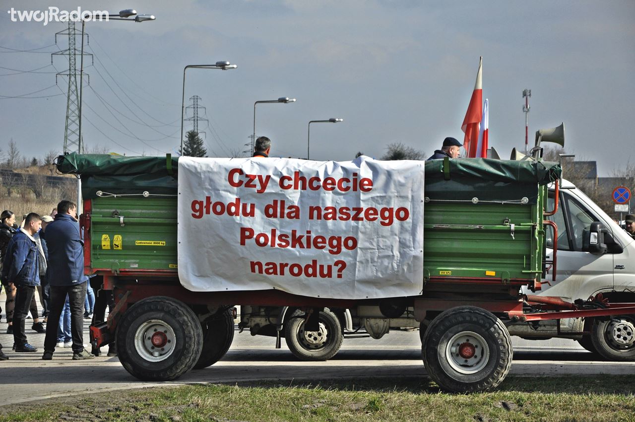 Protest Rolników Radom 20.03.2024 / fot. Oskar Klich