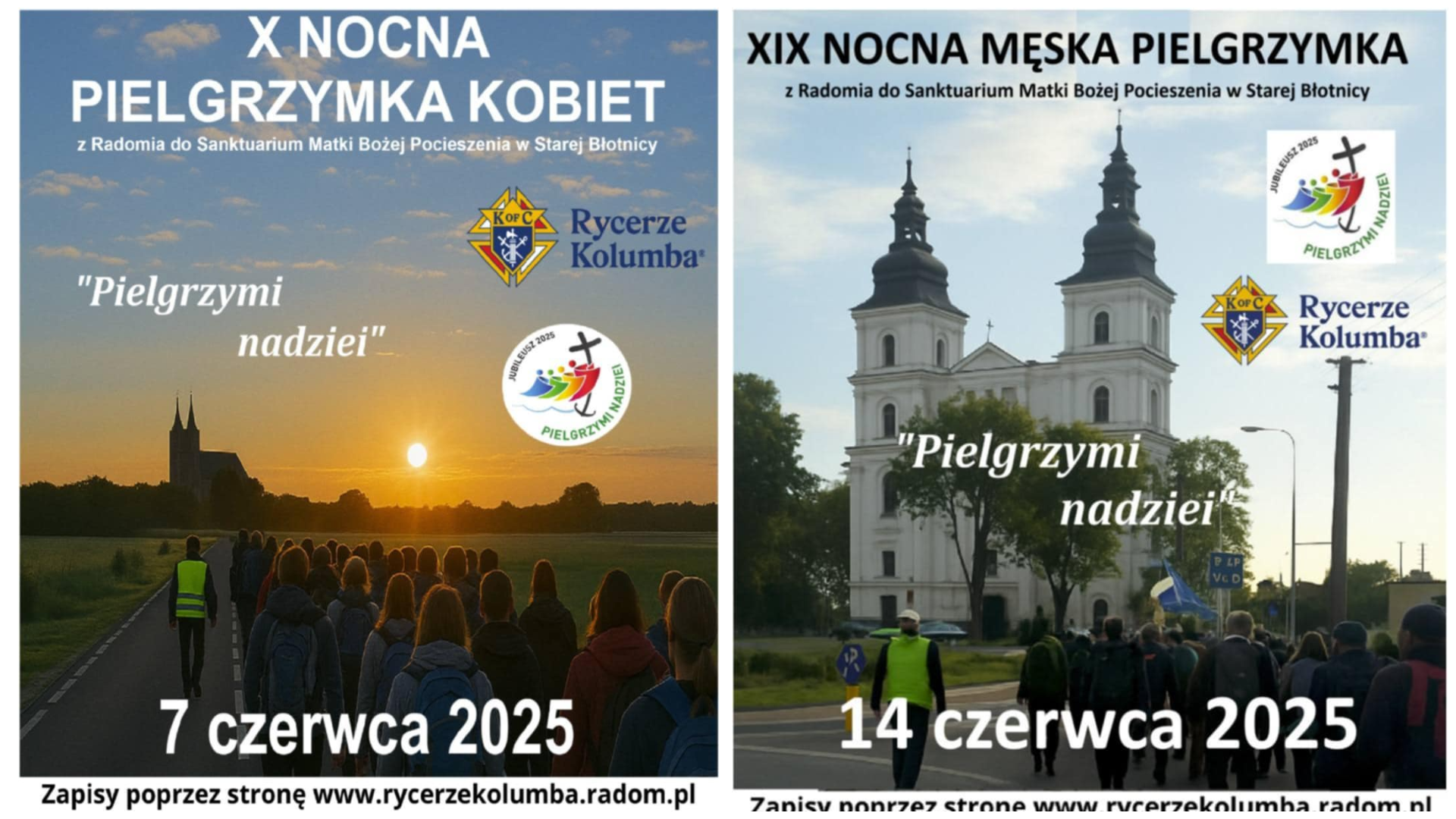 Z parafii Matki Bożej Częstochowskiej w Radomiu już po raz kolejny wyruszą nocne piesze pielgrzymki do Sanktuarium Matki Bożej Pocieszenia w Starej Błotnicy. W tym roku wydarzenia odbędą się pod hasłem Roku Jubileuszowego – „Pielgrzymi nadziei”.